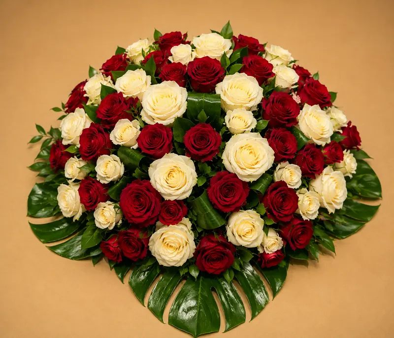 Coussin fleurs nobles